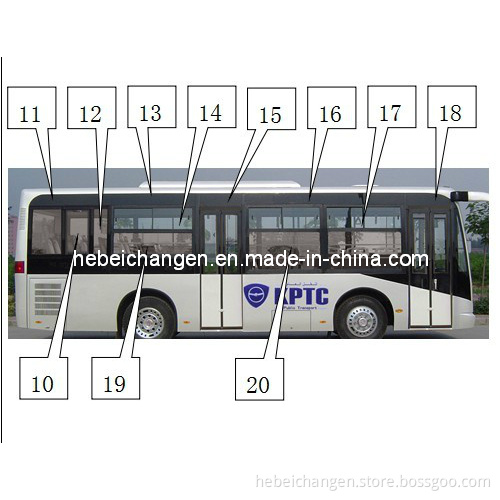 Side Window and Safety Windows for Bus